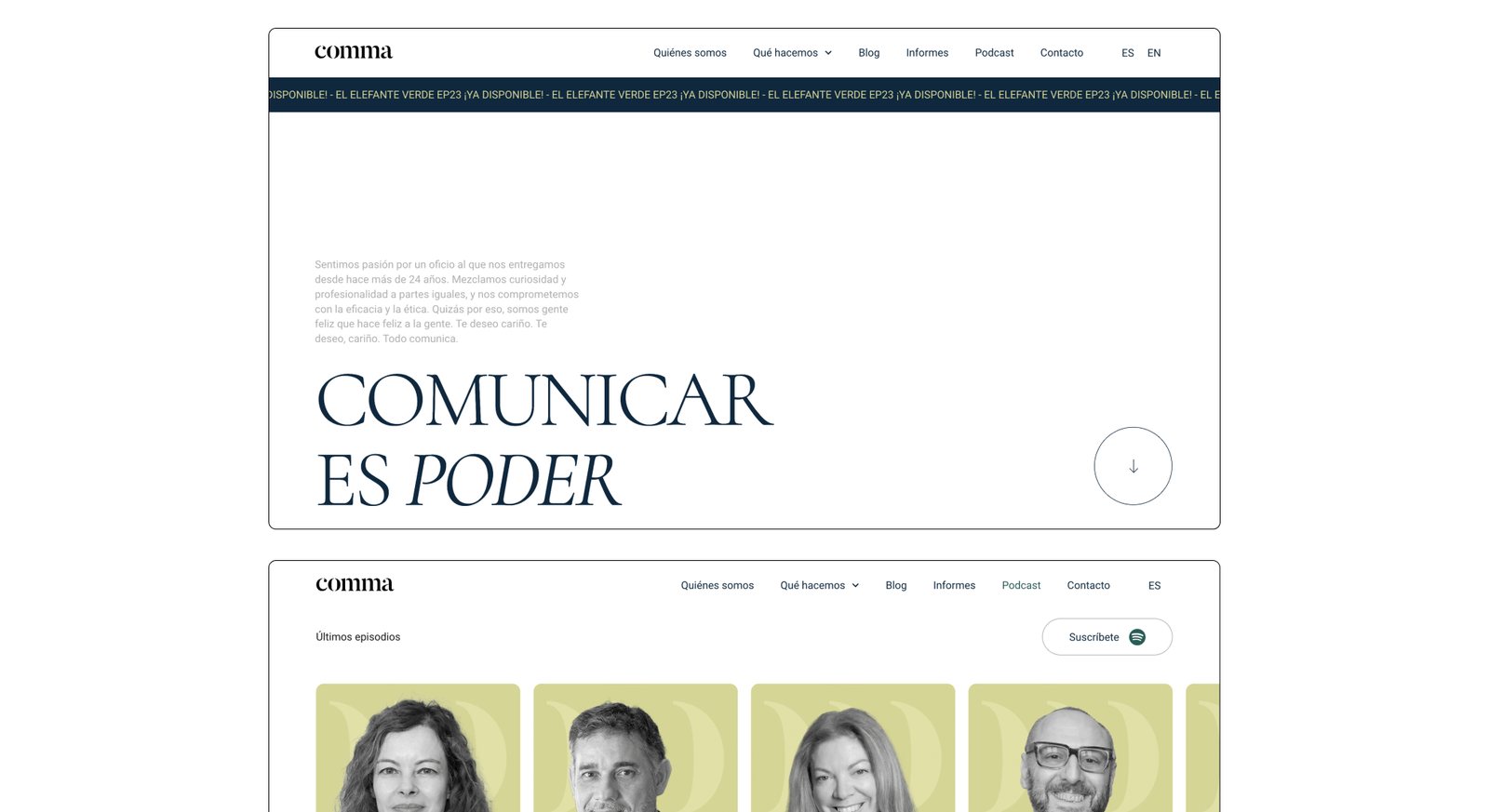 Comma home: Communicating is power and latest podcast episodes.