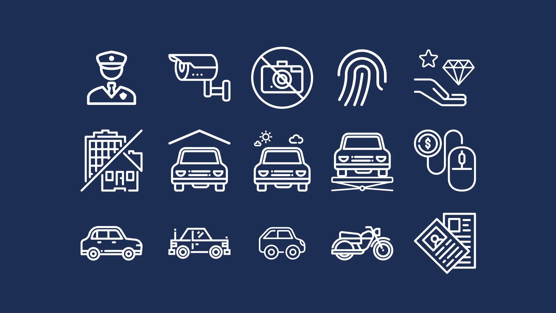 Tasaciones.com design system showing the iconography created for the web and app.
