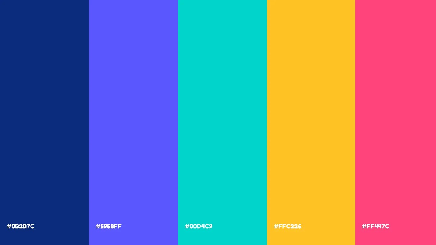 The Good Goal design system showing the brand colour palette.